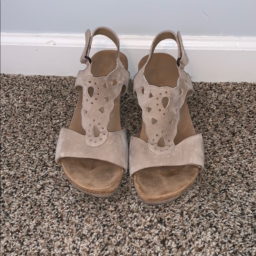 Tan sandals